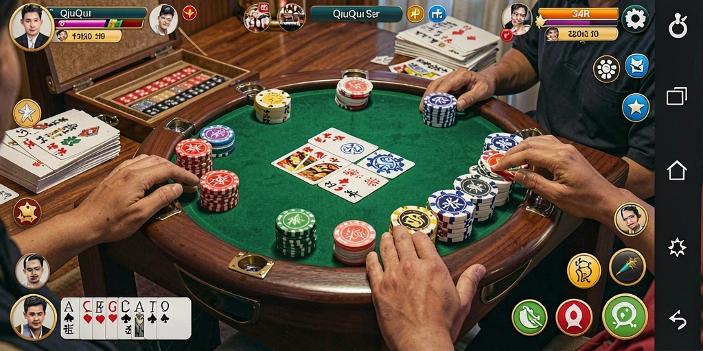 Tampilan gameplay QiuQiu yang mengasyikkan dan menantang di 34R.
