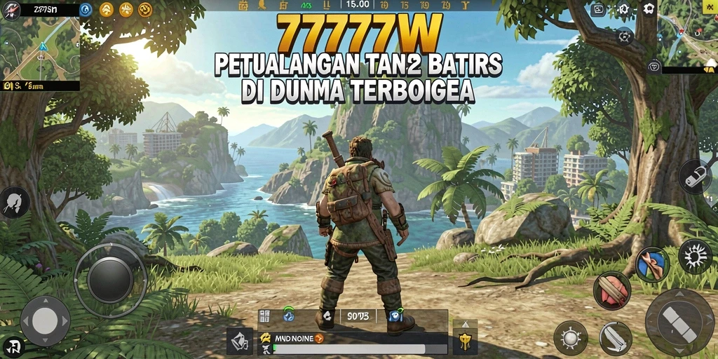 Screenshot 7777W menampilkan gameplay menarik di dunia terbuka