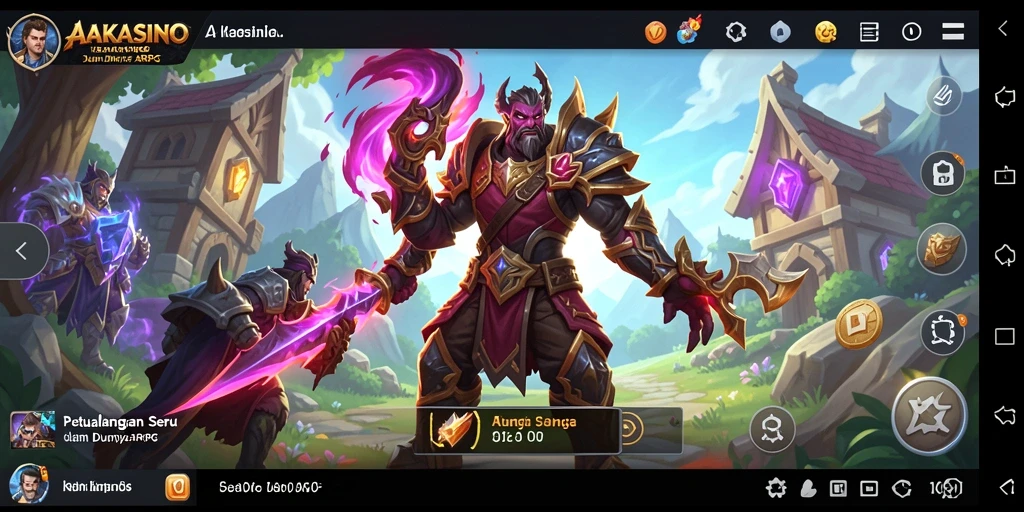 Tampilan gameplay AAKASINO yang menegangkan dan memukau.