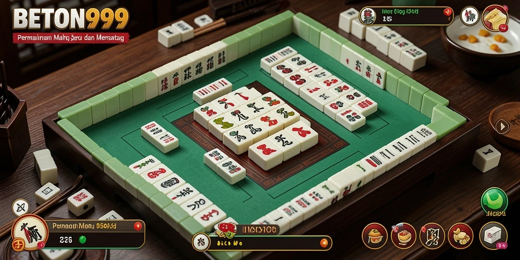 Screenshot BETON999 menampilkan suasana permainan Mahjong yang seru.