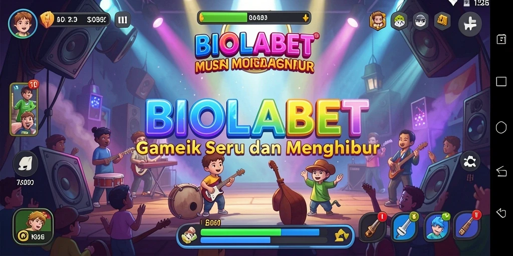 Tampilan menarik dari gameplay <strong>BIOLABET</strong> yang penuh musik.