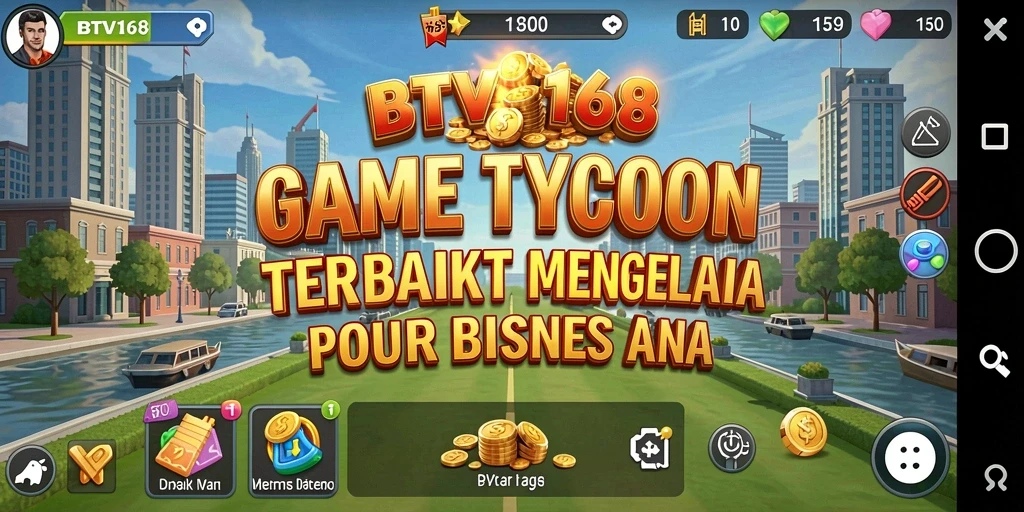 Tampilan screenshot gameplay BTV168 yang menampilkan pengelolaan bisnis Tycoon.