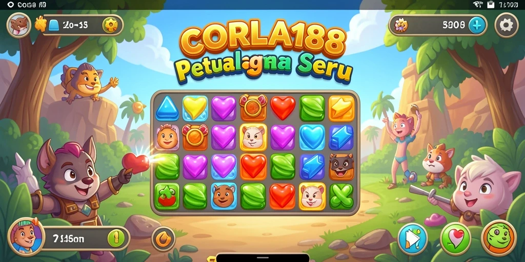 Screenshot dari gameplay seru CORLA188 yang menampilkan momen mencocokkan.