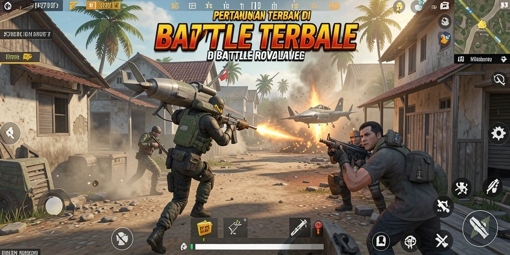 Gameplay mendebarkan F7F7 dalam pertempuran Battle Royale.