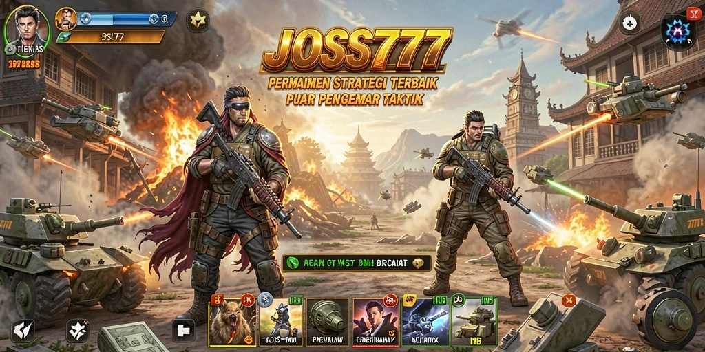 Screenshot gameplay JOSS777 yang menunjukkan aksi strategi yang mendebarkan.