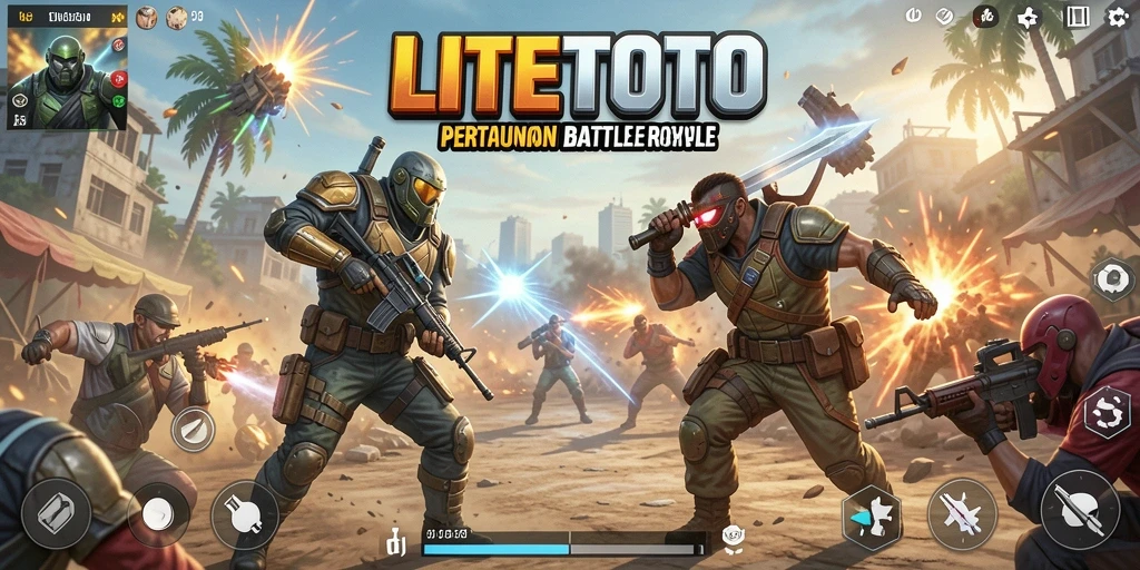 Gameplay seru LITETOTO dalam aksi Battle Royale.