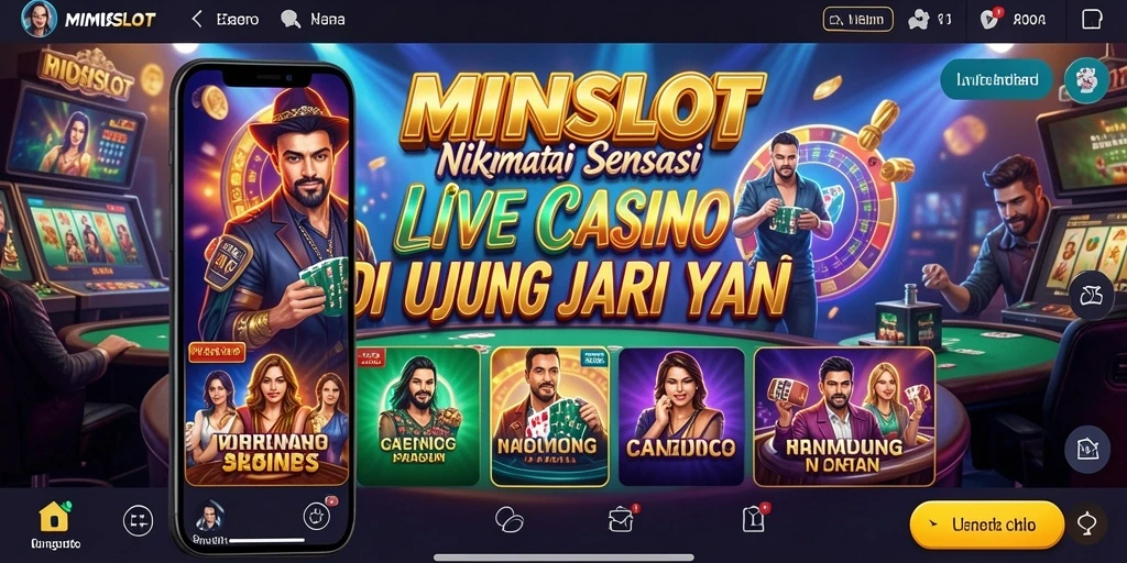 Tampilan visual menarik dari gameplay Live Casino di MINISLOT.