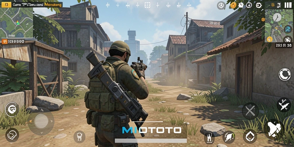 Tampilan aksi seru dalam gameplay MIOTOTO yang mendebarkan.