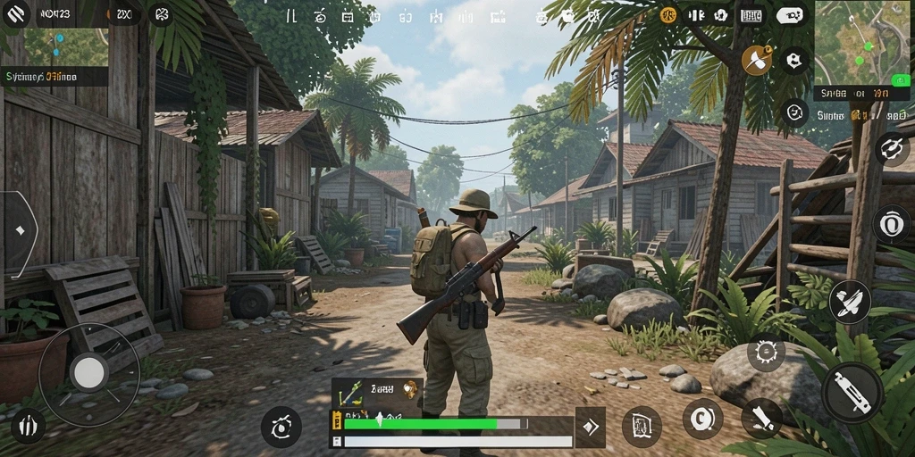Tangkapan layar gameplay NOX123 menampilkan simulasi kehidupan nyata yang menakjubkan.