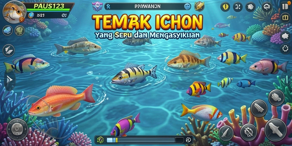 Tangkapan layar gameplay PAUS123 dengan aksi tembak ikan yang seru.