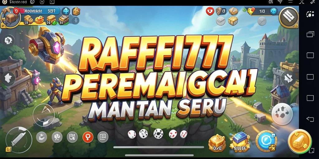 Screenshot utama RAFFI777 menampilkan aksi gameplay strategi yang seru.