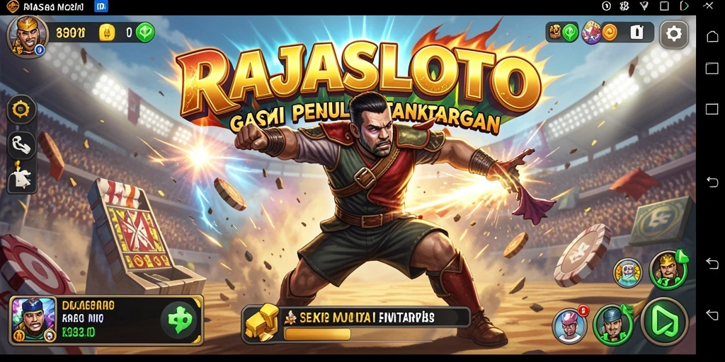 Screenshot gameplay RAJASLOTO yang seru dan menantang.
