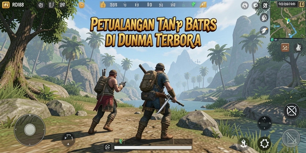 Screenshot gameplay <strong>RDI88</strong> yang menampilkan dunia terbuka yang luas dan beragam.