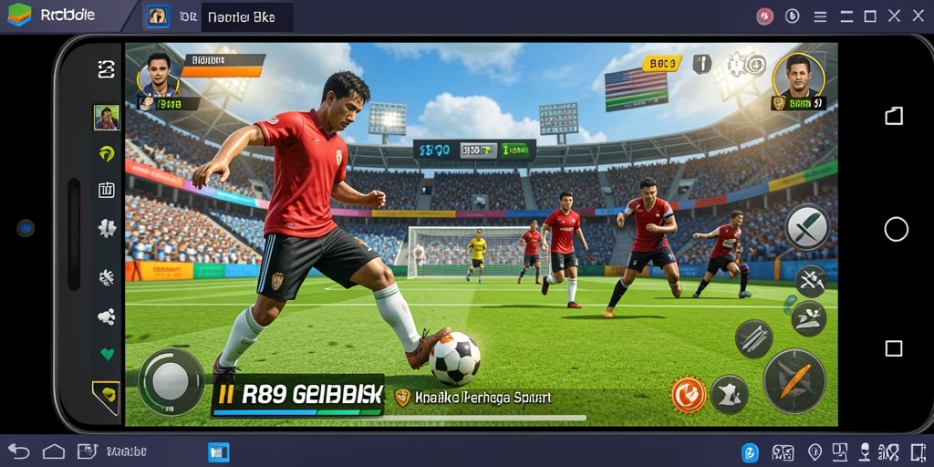 Screenshot gameplay RR89 menampilkan pertandingan olahraga yang mendebarkan.