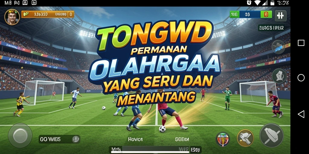 Tampilan menarik dari gameplay TONGWD yang penuh aksi olahraga.