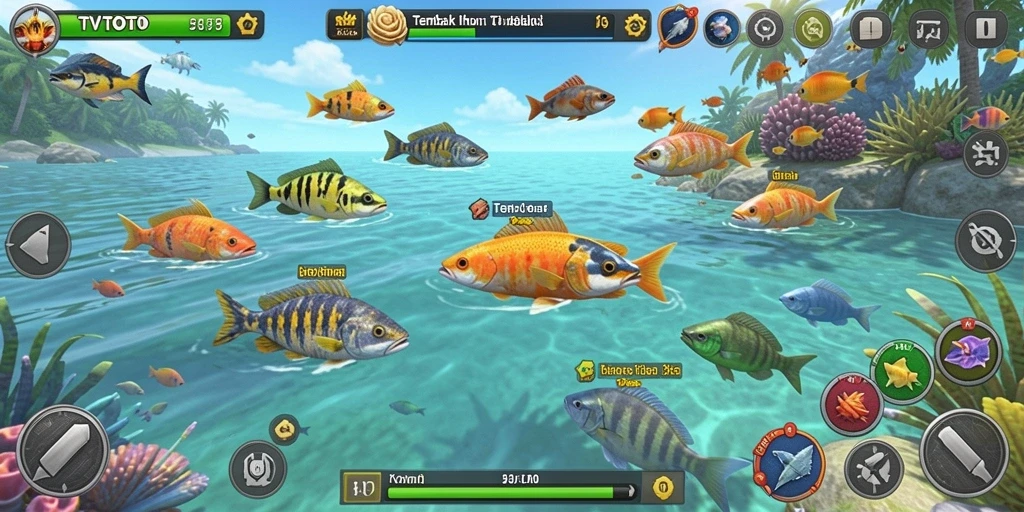 Screenshot gameplay Tembak Ikan yang menarik di TVTOTO.