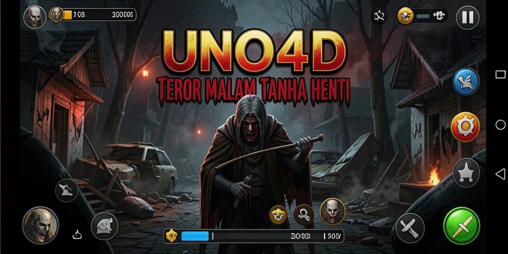 Screenshot momen menegangkan di tengah permainan HOROR.
