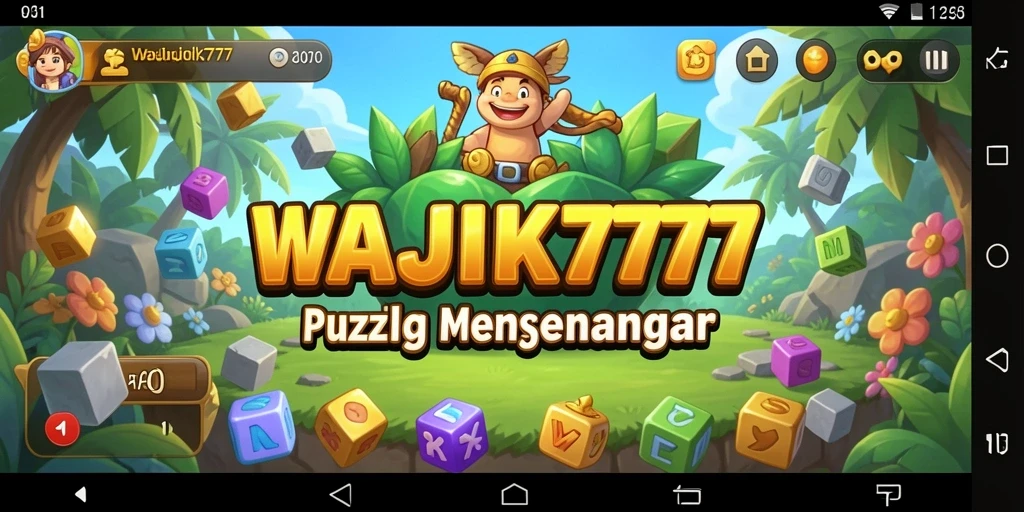Tangkapan layar gameplay WAJIK777 yang menunjukkan tantangan puzzle.